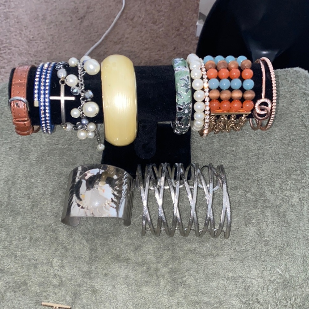 Multiple Bracelets and Cuffs